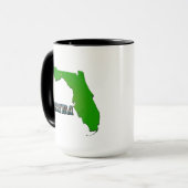 Mug Carte et texte de l'État de Floride (Devant gauche)