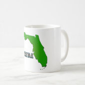Mug Carte et texte de l'État de Floride (Devant droit)