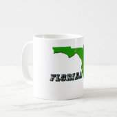 Mug Carte et texte de l'État de Floride (Devant gauche)