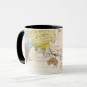 Mug Carte ethnographique du monde (Devant gauche)