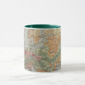 Mug Carte européenne de la densité de population | (Centre)