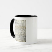 Mug Carte exacte du Dakota (Devant gauche)