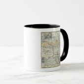 Mug Carte exacte du Dakota (Devant droit)