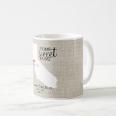 Mug Carte faite sur commande à la maison douce de (Devant droit)