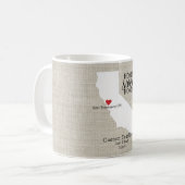 Mug Carte faite sur commande à la maison douce de (Devant gauche)