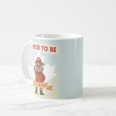 Mug Carte fière d'être canadienne (Devant gauche)