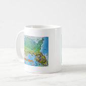 Mug Carte Florida USA (Devant gauche)