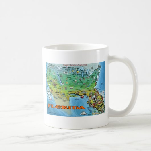Mug Carte Florida USA (Droite)