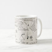 Mug Carte Française Canada (Québec) par Champlain 1612 (Devant droit)