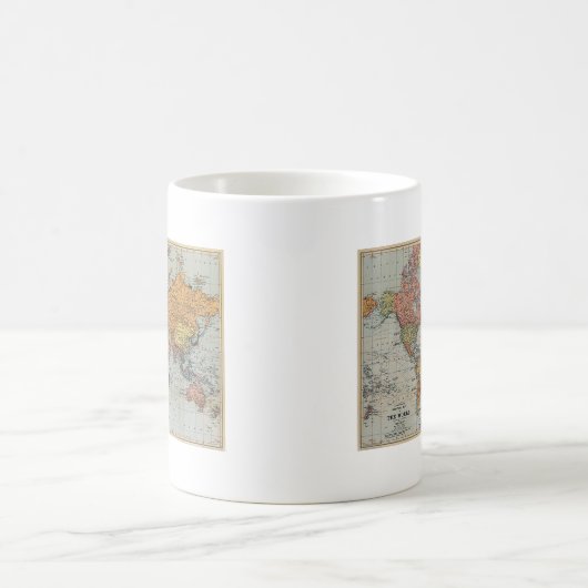 Mug Carte générale vintage du monde (Centre)