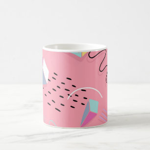 Mug Carte graphique Fun Pink des années 1990 Throwbac