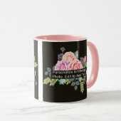 Mug Carte graphique personnalisée Slogan 11 oz Combo (Devant droit)
