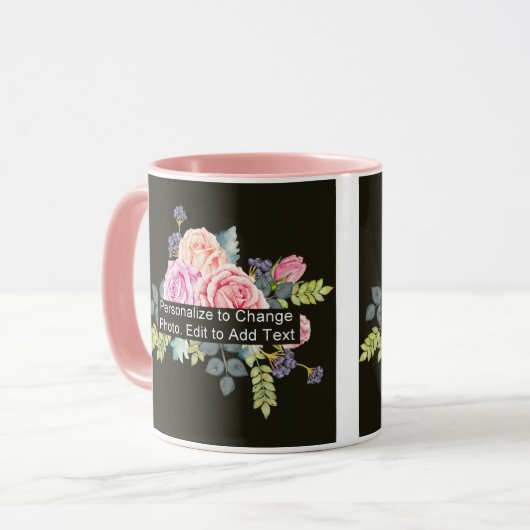Mug Carte graphique personnalisée Slogan 11 oz Combo (Devant gauche)