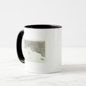 Mug Carte gravée de France 2 (Devant gauche)