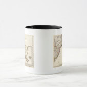Mug Carte gravée de l'Argentine et du Chili (Centre)