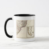 Mug Carte gravée de l'Argentine et du Chili (Gauche)