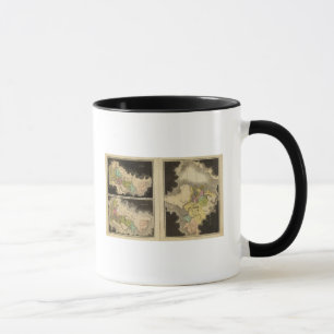 Mug carte gravée du monde