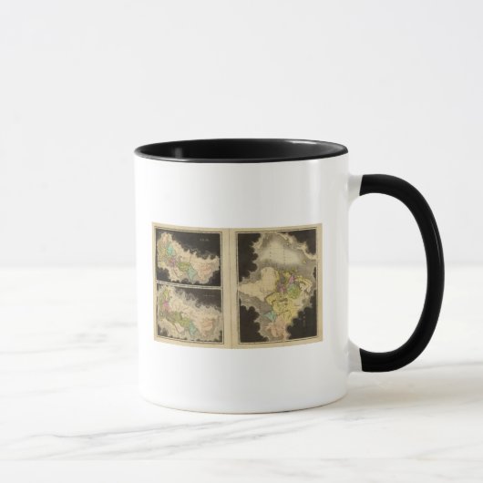 Mug carte gravée du monde (Droite)