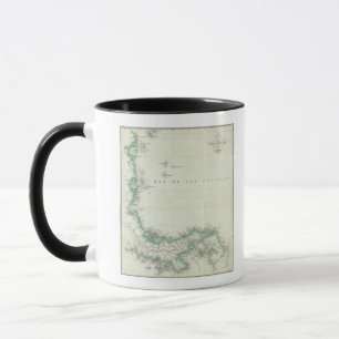 Mug Carte gravée du Panama