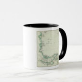 Mug Carte gravée du Panama (Devant droit)