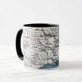 MUG CARTE : GUERRE CIVILE, 1861 (Devant gauche)