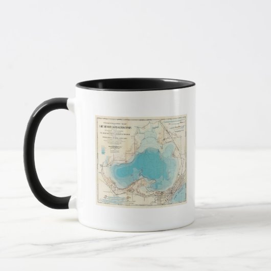 Mug Carte hydrographique Lac Mendota (Gauche)