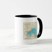 Mug Carte hydrographique Lac Mendota (Devant droit)
