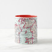 Mug CARTE : ÎLES BRITANNIQUES, c1890 (Centre)