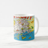 Mug Carte illustrée de Jersey Shore (Devant droit)