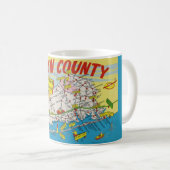 Mug Carte illustrée de Jersey Shore (Devant droit)