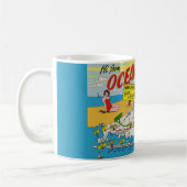 Mug Carte illustrée de Jersey Shore (Gauche)