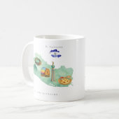 Mug Carte illustrée de l'aquarelle El Salvador | Monog (Devant gauche)