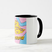 Mug Carte illustrée de l'Éthiopie dans le style Pop Ar (Devant droit)