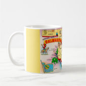 Mug Carte illustrée vintage de l'Oklahoma (Gauche)