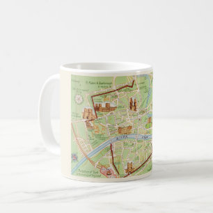 Mug Carte illustrée vintage de York Angleterre