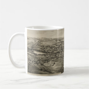 Mug Carte imagée vintage de caribou Maine (1893)