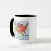 Mug Carte indienne d'installations sanitaires (Devant gauche)