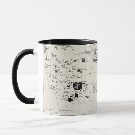 MUG CARTE : INDIENS D'AMERIQUE 2 (Gauche)