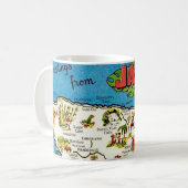 Mug Carte Jamaïque vintage (Devant gauche)