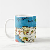 Mug Carte Jamaïque vintage (Gauche)