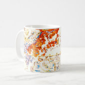 Mug Carte japonaise 1800 du monde (Devant gauche)