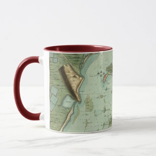 Mug CARTE : La JAMAÏQUE, 1756 (Gauche)