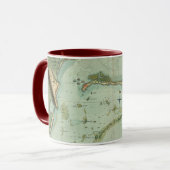 Mug CARTE : La JAMAÏQUE, 1756 (Devant gauche)