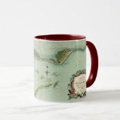 Mug CARTE : La JAMAÏQUE, 1756 (Devant droit)