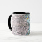 MUG CARTE : L'ASIE DE L'EST, 1907 (Devant gauche)