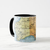 Mug CARTE : L'AUSTRALIE, c1890 (Devant gauche)