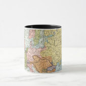 MUG CARTE : L'EUROPE, 1885 (Centre)