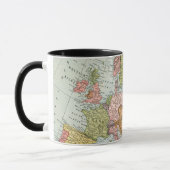 MUG CARTE : L'EUROPE, 1885 (Gauche)