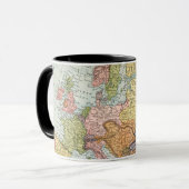 MUG CARTE : L'EUROPE, 1885 (Devant gauche)