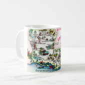 Mug Carte Louisiane (Devant gauche)